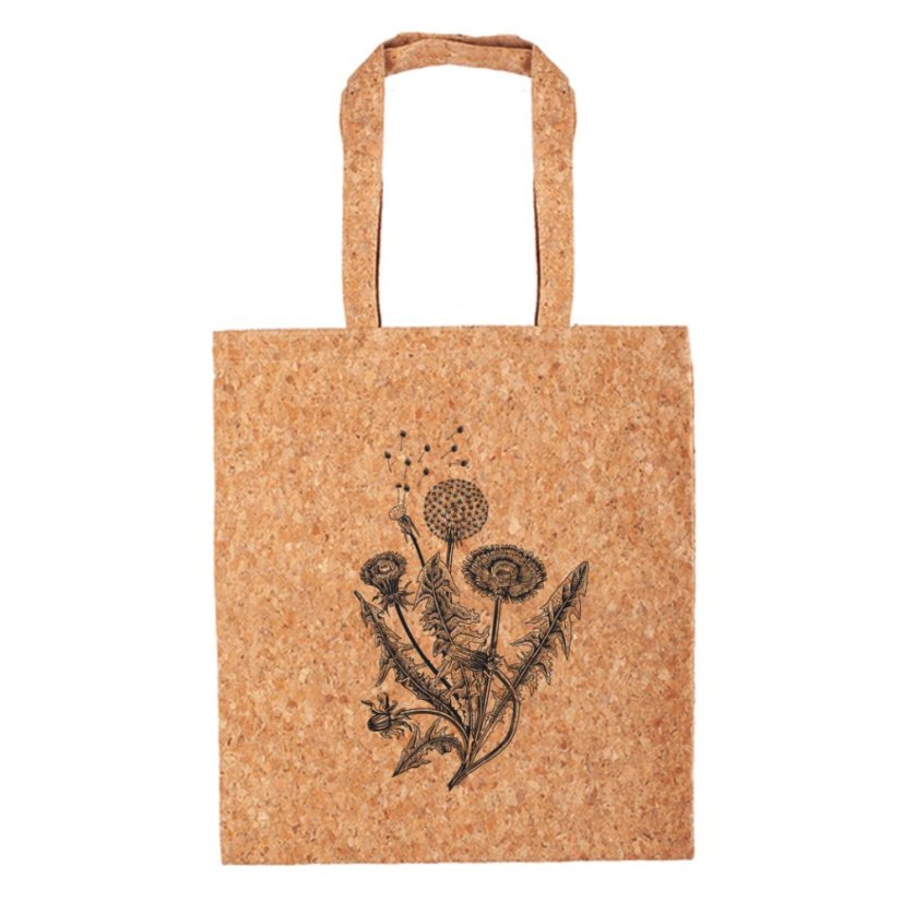 Korková taška Kreslená pampeliška