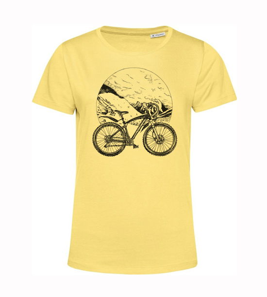 Dámske BIO tričko  horský bicykel