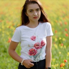 Dámske BIO tričko Červený mak