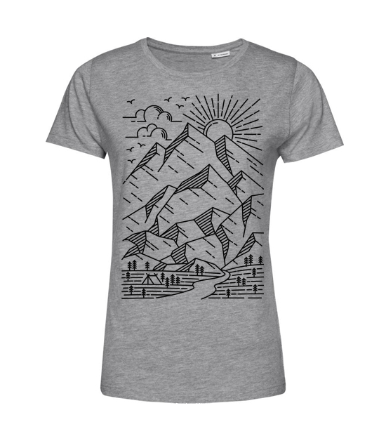 Dámske BIO tričko Skica hôr