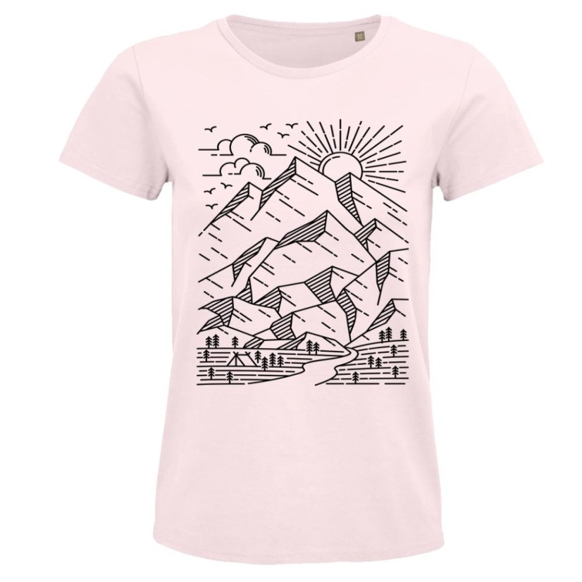 Dámske BIO tričko Skica hôr