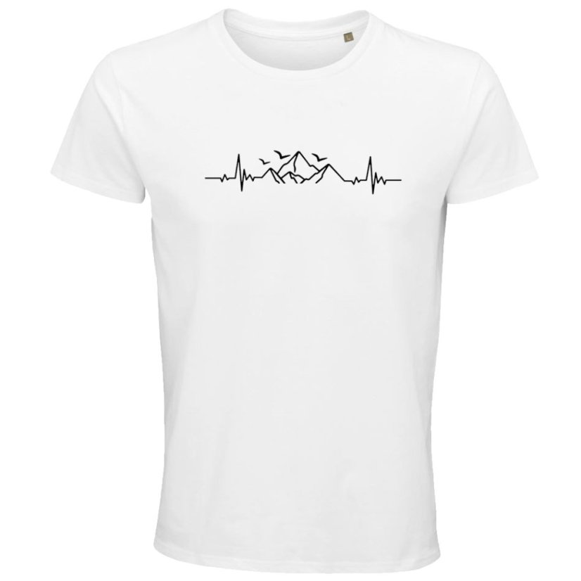 Pánske tričko EKG príroda