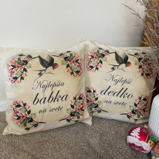 Vankúš Najlepšia babka vtáčik