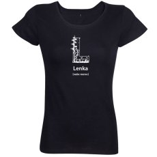 Dámske tričko Iniciál plus vlastné meno