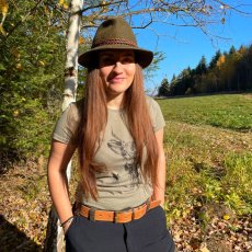 Dámske BIO tričko Statný jeleň zelené