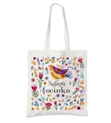 BIO bavlnená taška ocinko vtáčik