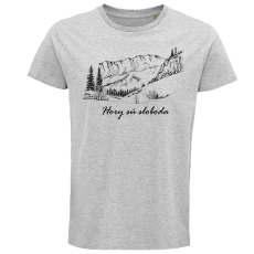 Pánske BIO tričko Hory sú sloboda