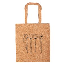 Korková taška Tulipány skica