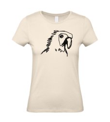 Dámske tričko Papagáj skica