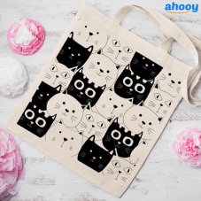 Bavlněná taška Vtipné kočky