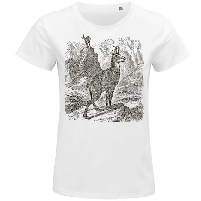 Dámske BIO tričko Kamzíky na horách
