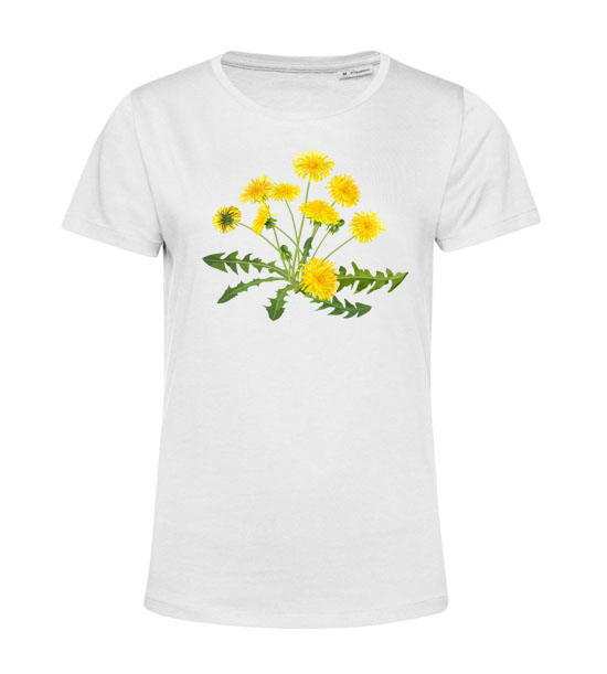 Dámske BIO tričko žltá púpava - Veľkosť: XS, Farby: Natural