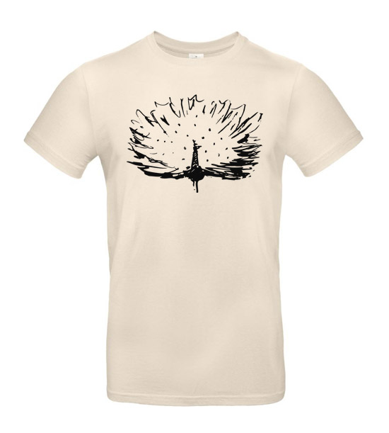 Pánske tričko Páv skica