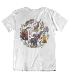 Pánske tričko kruh zvierat