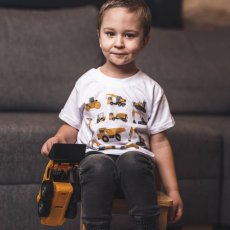 Detské tričko stavebné stroje