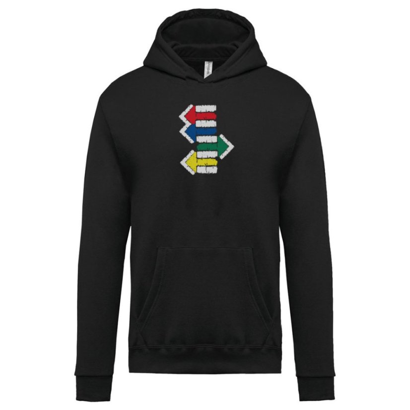 Pánska mikina s kapucňou Ten správny smer