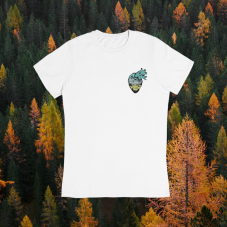 Dámske tričko srdce hôr