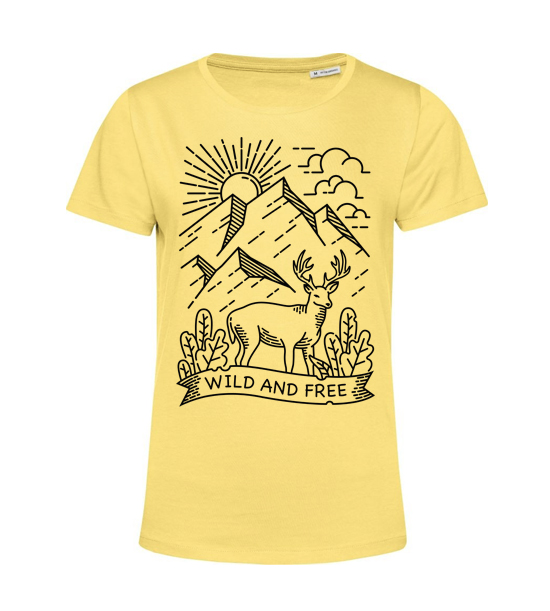 Dámske BIO tričko Wild and free