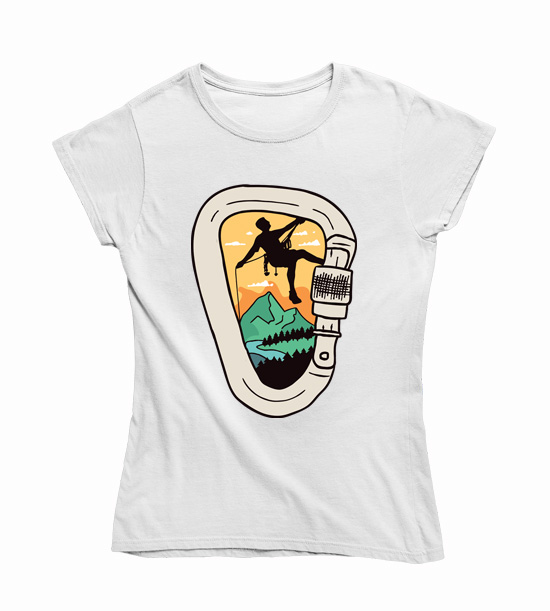 Dámske BIO  tričko horolezec