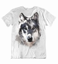 Pánske tričko hlava vlka