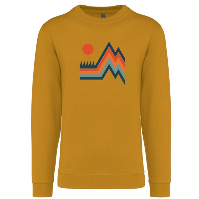 Mikina Retro príroda - Veľkosť: XL, Farby: Námornícka modrá