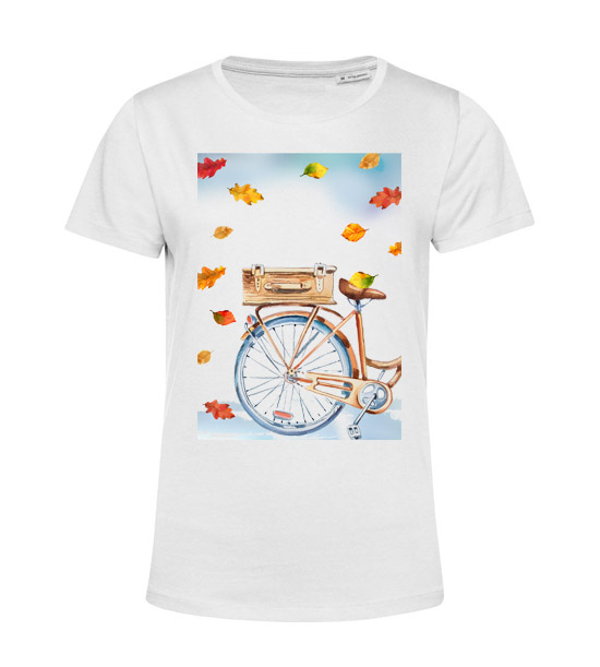 Dámske BIO tričko dámsky bicykel - Veľkosť: XXL, Farby: Biela