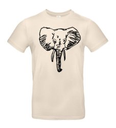 Pánske tričko Slon skica