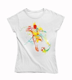 Dámske tričko futbalista