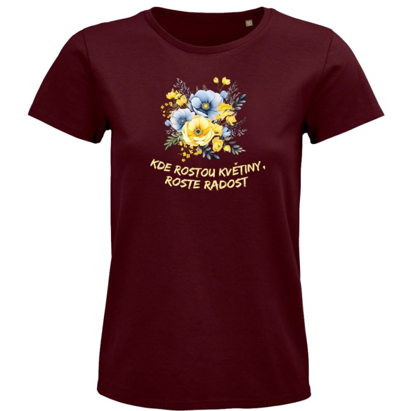 Dámske tričko Radosť a kvety