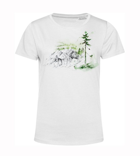 Dámske  tričko zelený strom