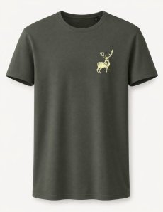 Tričko s jeleňom – minimalistický motív