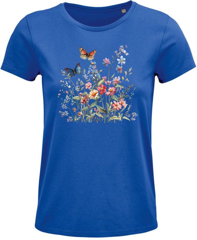 Dámske Bio tričko Motýle a kvety