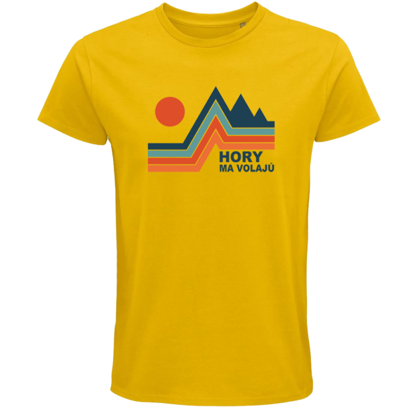 Pánske tričko Retro hory ma volajú