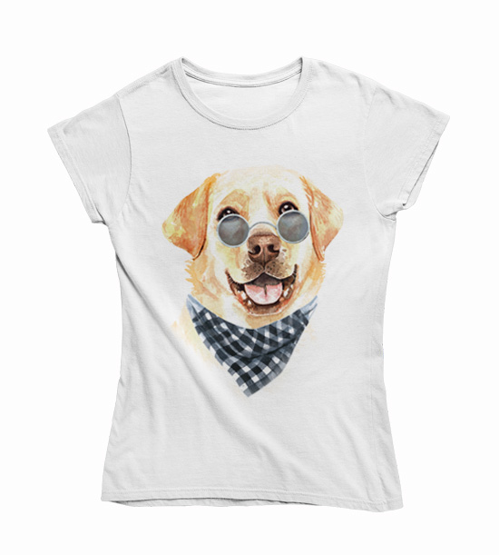 Dámske tričko labrador zábavne