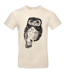 Pánske tričko Sova skica