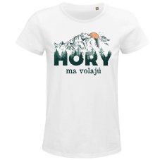 Dámske BIO tričko Hory ma volajú farebné