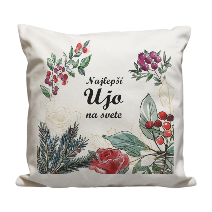 Vankúš Najlepší ujo čečina a kvety