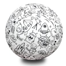 Balónová lopta na vymaľovanie – Vesmír 30 cm