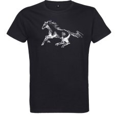 Pánske tričko Kôň skica