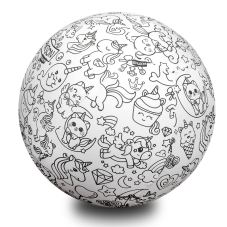 Balónová lopta na vymaľovanie – Jednorožce 30 cm