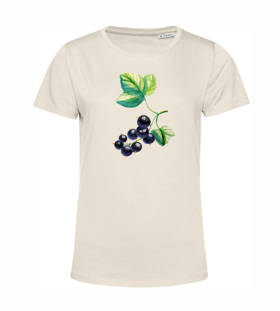 Dámske BIO tričko čierne ríbezle