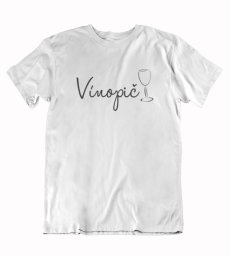 Pánske vtipné tričko vínopič