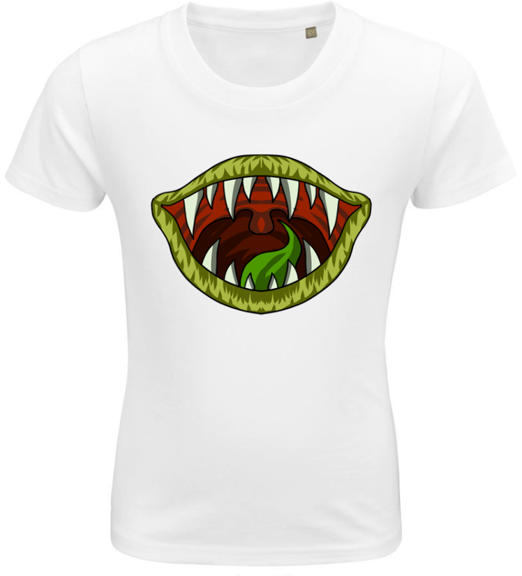 Detské tričko strašidelné ústa