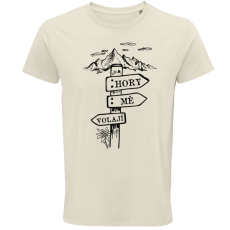 Pánské tričko Hory mě volají cedulka