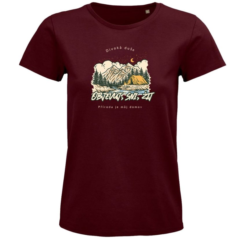 Dámské tričko Příroda je můj domov