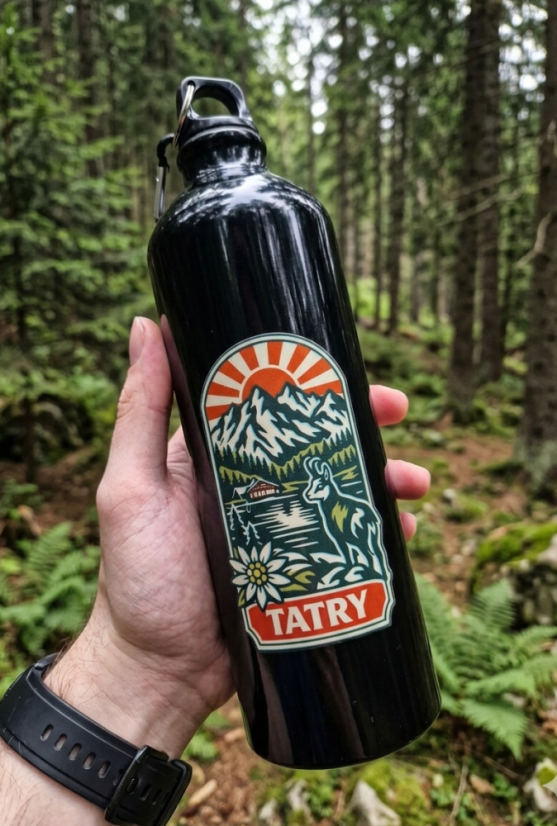 Turistická fľaša Tatry – retro motív, 800 ml