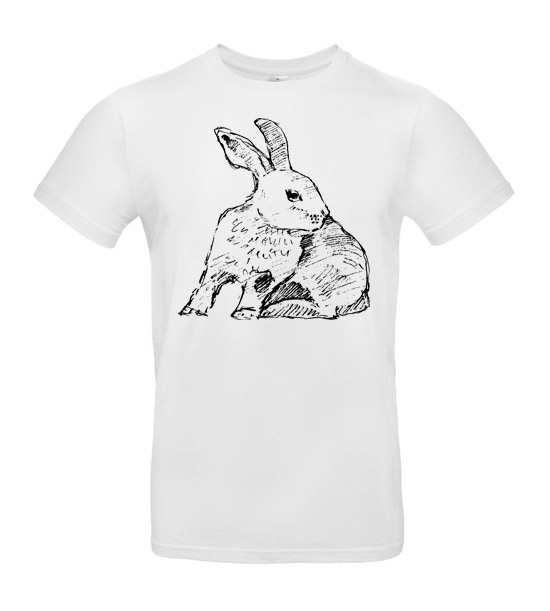 Pánske tričko Zajac skica