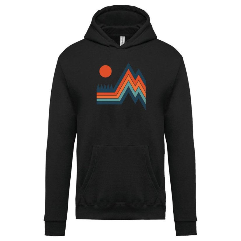 Pánska mikina s kapucňou Retro príroda