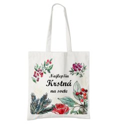 BIO bavlnená taška krstná