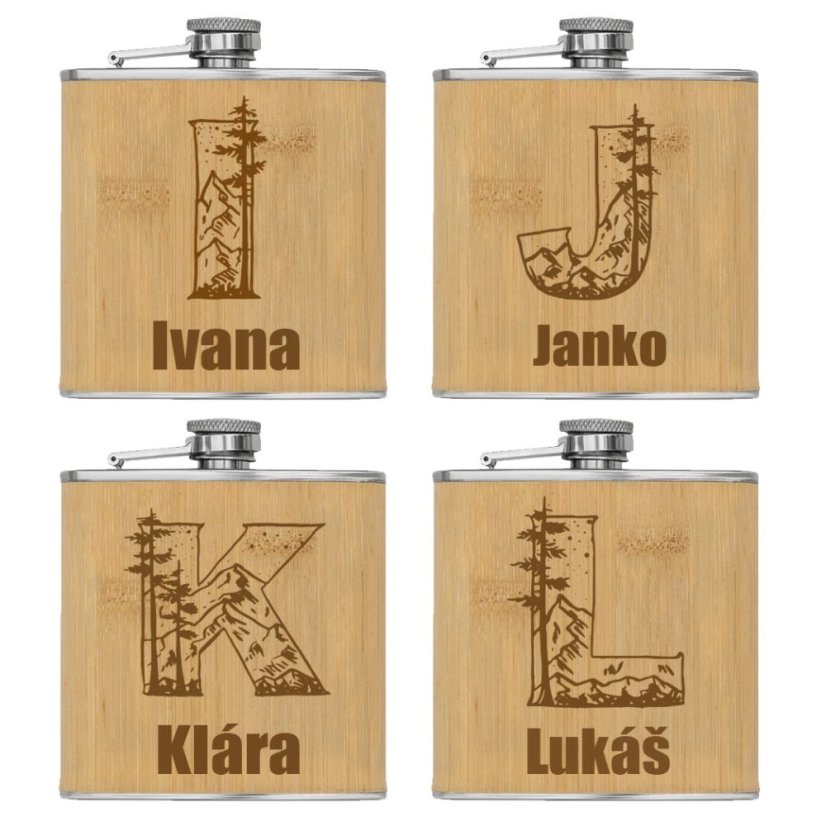 Ploskačka Iniciál plus vlastné meno